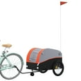 thumbnail image 3 of vidaXL Bike Trailer Black and Orange 99.2 lb Iron, 3 of 12