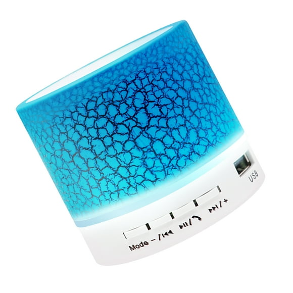 TFixol Mini Speaker 7-Color Lights Small Wireless BT Speaker Portable Rechargeable Speaker for Travel Outdoors Home Office