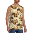 thumbnail image 2 of Daiia Retro Squirrel Printed Men's Tank Tops,Casual Soft Sleeveless Gym Muscle Shirts Bodybuilding Tee-3X-Large, 2 of 8