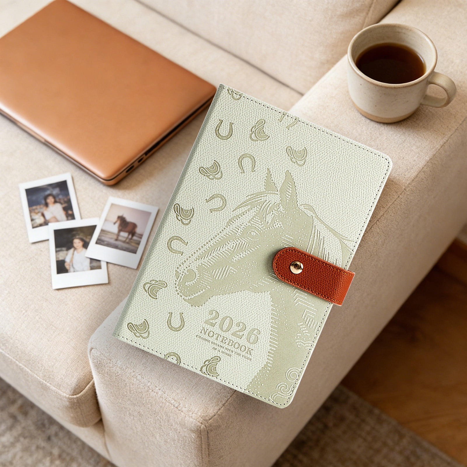 TanSiDing A5 Lined Leather Journal Notebook for Men Women, Personalized Hardcover Journal, Thick Ruled Paper Daily Diary for Travel,Business,Work,Writing