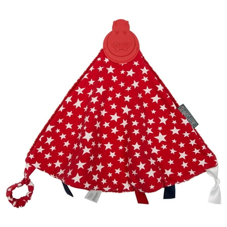 UPC: 0088161580357 | Cheeky Chompers Comfortchew Teething Blanket in Red Stars