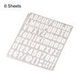 thumbnail image 3 of Uxcell 25mm Height Self Adhesive Waterproof Vinyl Letter Number Sticker Set 6 Sheet White, 3 of 6