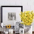 thumbnail image 4 of 6 PCS 25.5inch Artificial Flowers Yellow Silk Fake Winter Jasmine Long Stem Artificial Orchids Flowers for Decoration Indoor Outdoor Wedding Home Bedroom Yard Cemetery, 4 of 5