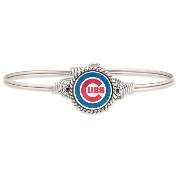 Chicago Cubs Luca Danni Women S Bangle Bracelet Silver Walmart Com Walmart Com