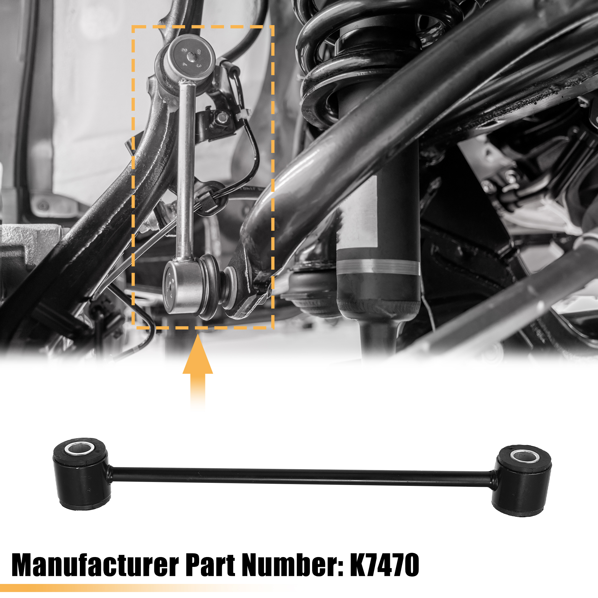 Unique Bargains 2pcs Rear Sway Bar Links K7470 4766866AA for Dodge 