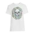 thumbnail image 5 of Leave It Better Than You Found It Floral Skull Men's Graphic Tee, Sizes S-3XL, 5 of 5