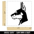 thumbnail image 2 of Alert Doberman Pinscher Guard Dog Self-Inking Rubber Stamp Ink Stamper - Pink Ink - Small 1 Inch, 2 of 7