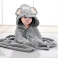 thumbnail image 1 of Kids Bath Towels,premium Hooded Towel For Toddlers Highly Absorbent Coral Fleece Bathrobe For Boys G, 1 of 4