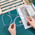3 Sizes D Shape Handbag Handles 6pcs Clear Handles Replacement