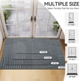 thumbnail image 6 of QiCaiJia Front Door Mat 24"x71", Gray Absorbent Muddy Dirt Resist Washable Non Slip Low-Profile Indoor Doormat, Easy Clean Welcome Entryway Door Mats, 6 of 8