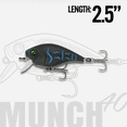thumbnail image 7 of 6th Sense – Munch 2.5 Shallow Diving Crankbait Bass Fishing Lure, 2–3 ft, 7/16 oz, 7 of 7