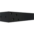 thumbnail image 2 of Ekena Millwork 2 1/2"W x 12"D x 4"H Hidden Support Steel Heavy Duty Bracket w/ Back Plate, Powder Coated Black, 2 of 10
