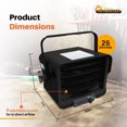 thumbnail image 3 of Dr. Heater 240V 3000W/6000W Garage Workshop Infrared Space Heater, Black, 3 of 11