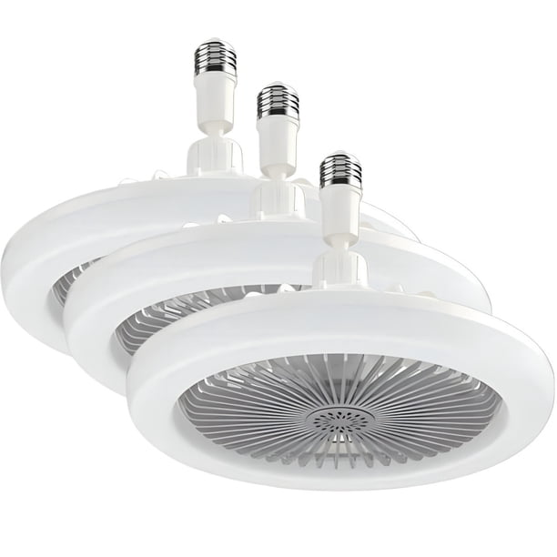 Lámpara de techo con ventilador, mini, silenciosa y moderna, con remoto y ranura para aromaterapia