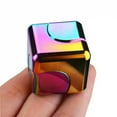 thumbnail image 2 of Alloy Cube Spinner Fingertip Gyroscope Fidget Anti Stress Toys Adult Office Home Travel Portable Stress Relief Toys Xmas Gifts, 2 of 9