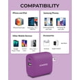 thumbnail image 6 of Liquipel Powertek 20W PD USBC and 18W USBA Dual Port Wall Block Charger, Type C Fast Charging Cube, Wall Power Adapter Plug, Two Tone Purple, 6 of 7