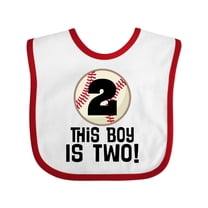 Inktastic 2nd Birthday Baseball Party Boys Boys Baby Bib