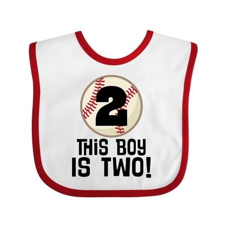 

Inktastic 2nd Birthday Baseball Party Boys Gift Baby Boy Bib