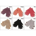 thumbnail image 2 of 1 Pair Warm Winter Stretch Full Finger Touch Screen Knitted Gloves Thicken Knit Mittens BEIGE, 2 of 8