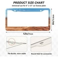 thumbnail image 4 of Coolnut Monument Valley 2 Holes Car License Plate Frames 2PCS, Car License Plate Holder with Screw Caps Cover Set Automotive Exterior Parts Decoration for US Vehicles, 4 of 7