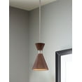 thumbnail image 3 of -One Light Mini Pendant In Contemporary Style-5.5 Inches Wide By 9.25 Inches Tall-Distressed Koa Finish George Kovacs Lighting P1821-651, 3 of 7
