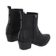 thumbnail image 3 of Bota Vaquera Tacón Bajo Texas Para Mujer Micro Suede Capreto Negro, 3 of 5