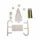 thumbnail image 3 of Trineo de Navidad, adornos artesanales de madera hechos a mano, modelo en blanco, recortes de madera sin terminar, trineo de madera para adultos y, 3 of 9
