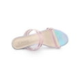thumbnail image 5 of BLISSFUL STEP Women's Strappy Block Heel Slides Mules Sandals Pink 8.5, 5 of 9
