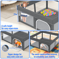 thumbnail image 5 of Foldable Baby Playpen, 50"×50" Portable Playpen, Babies and Toddlers Play Pen, Indoor & Outdoor Play Yard, 5 of 9