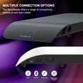 thumbnail image 4 of BlueAnt Soundblade Under Monitor Soundbar, Powerful 120 watt, 2.1 Channel USB-C, Bluetooth 5.3 Desktop Speaker for PC, Mac for Streaming Content, Music and Gaming. (Blue), 4 of 5