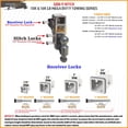 thumbnail image 2 of Candados de enganche InfiniRule Security, paquete de 3 unidades, 2.5 pulgadas, con llave similar, 2 of 6