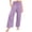 EE32_Purple, variant on Girls Plaid Cotton Linen Pants High Waist Lounge Pant Y2K Casual Wide Leg Trousers with Pockets Light Blue 160