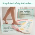 thumbnail image 4 of Unique Bargains Printed Rug Ultra Soft Absorbent Plush Bath Mat Rainbow Pattern 30" x 18", 4 of 7