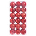 thumbnail image 1 of ELEVENTIME - Juego de 36 bolas navideñas irrompibles, color rojo, 3 cm, para colgar, ideal para fiestas navideñas. Ofertas del día. Ofertas relámpago., 1 of 8
