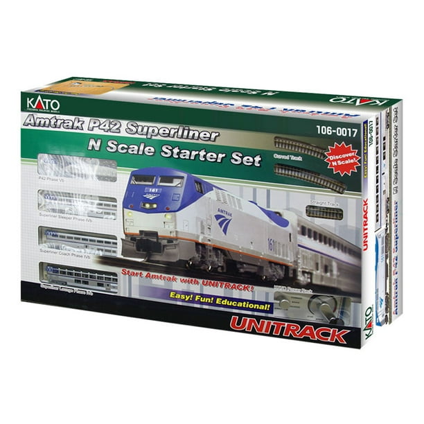 Kato USA Model Train Products N Amtrak P42 Superliner Phase IVb Starter