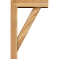 thumbnail image 3 of Ekena Millwork 6"W x 22"D x 34"H Traditional Block Rough Sawn Bracket w/ Offset Brace, Western Red Cedar, 3 of 25