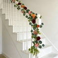 thumbnail image 6 of Silk Rose Vine Garland, Artificial Flower Vines, Wedding Arch Backdrop Decoration, Long Hanging Floral Vine For Party Home Garden Decor, 6 of 6