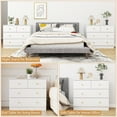 thumbnail image 5 of Enyopro Dresser for Bedroom, 4 Drawer Dresser Storage Drawer, White Living Room Hallway Closets Drawer Chest, 5 of 9
