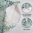 thumbnail image 5 of Teal Flower Pillow Covers 20x20 Set of 2 Summer Dahlia Floral Modern Geometric Floral Cream Outdoor Decorative Throw Pillows Farmhouse Pillowcases Linen Cushion Case Decor for Home Sofa Couch Bed, 5 of 6