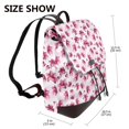 thumbnail image 2 of Salouo Lilies Flowers Pattern PU Leather Backpack,Purse for Women Fashion Multipurpose Design Handbag Ladies Shoulder Bags Travel Backpack, 2 of 4