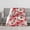 30inx40in/76x100cm, variant on Pink Background Ladybug Daisy Flower Throw Blanket, Red White Floral Cute Ladybug Print Soft Flannel Lightweight Cozy Fleece Blanket for Sofa Couch Bed Girls Garden Kawaii Bedroom Decor Gift