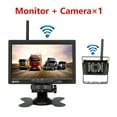 thumbnail image 2 of Wireless Truck Rear View Camera 18 Infrared Lights Night Vision For Trucks RV 7inch Car Monitor With Reverse Lmage System 12-24V ,Clear Night Vision, 2 of 7