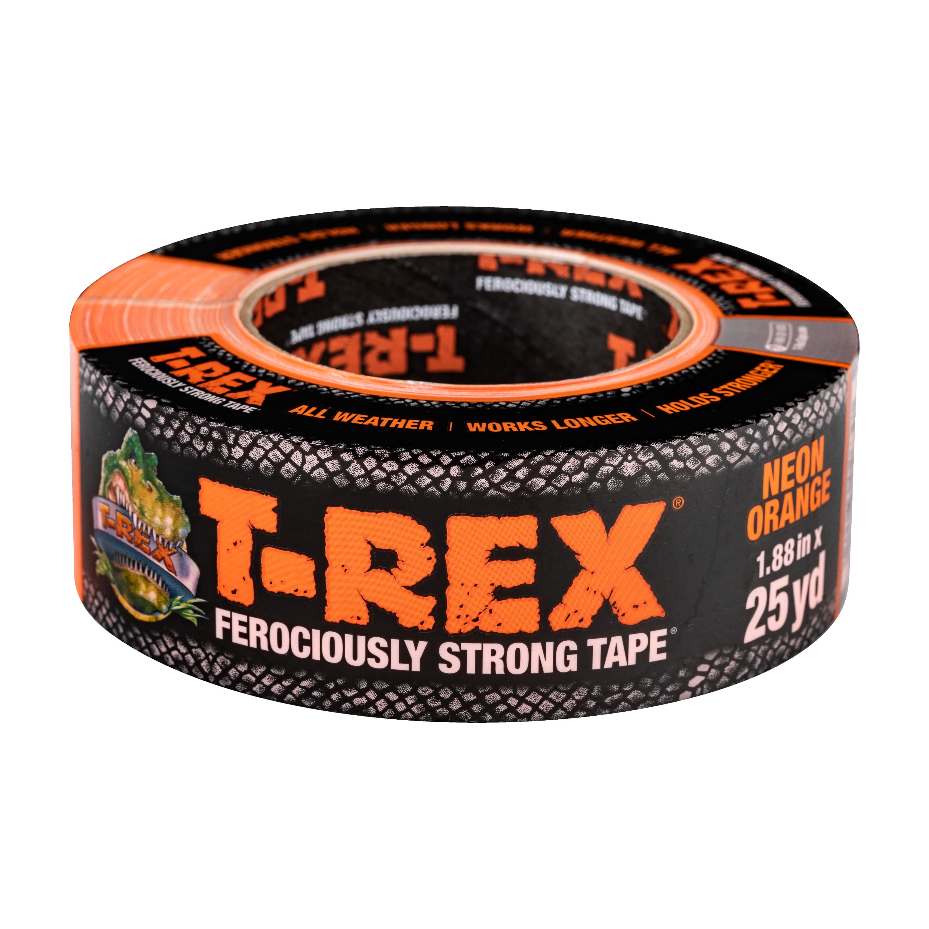 Duct Tape with UV Resistant & Waterproof Backing T-REX Ferociously Strong Tape 