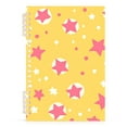 thumbnail image 7 of FORMRS 1-Subject Spiral Notebook 8" x 5" College Ruled 60 Refillable Sheet A5 Hard Cover, Yellow Stars, 7 of 7