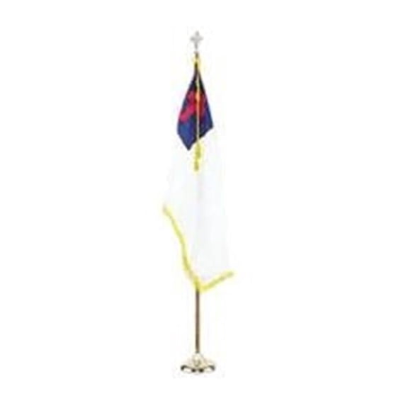 Indoor Colonial Nyl-Glo Christian Flag Set