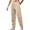 Khaki, variant on Wyobmus Mens Casual Pants Elastic Waist Drawstring Lightweight Straight Fit Summer Beach Trousers With Pockets S-3X Camel