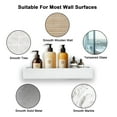 thumbnail image 5 of Shuntong Premium Shower Caddy, Adhesive Bathroom Shower Organizer and Storage, No Drill Shower Shelves for Inside Shower, Rustproof Shower Storage Rack 2 Pack Black, 5 of 7