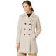 thumbnail image 1 of Abrigos largos de invierno con solapa con muesca y doble botonadura para mujer Beige XL, 1 of 7