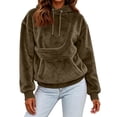 thumbnail image 7 of Sewkxo Cat Pouch Hoodie Pet Carrier Hoodies Women Oversized Kangaroo Pocket Lightweight Sweatshirts,BR L, 7 of 7