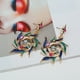 thumbnail image 3 of Pendientes nuevos con diamantes y aceite de temperamento femenino exagerado Xihbxyly Ofertas Prime, 3 of 5